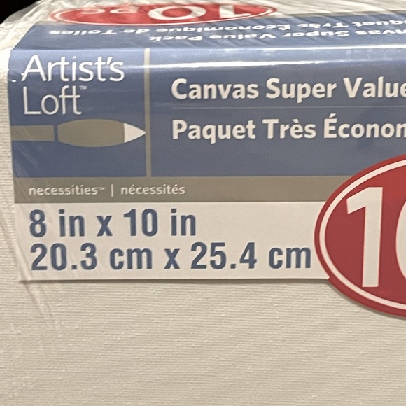 White 10 piece Canvas super value pack - Picture 3 of 3